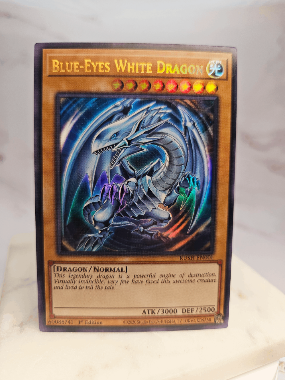 絵画 DUEL Thurow Up Blue Blue-Eyes White Dragon (Rush Duel Art) — ValueTCG